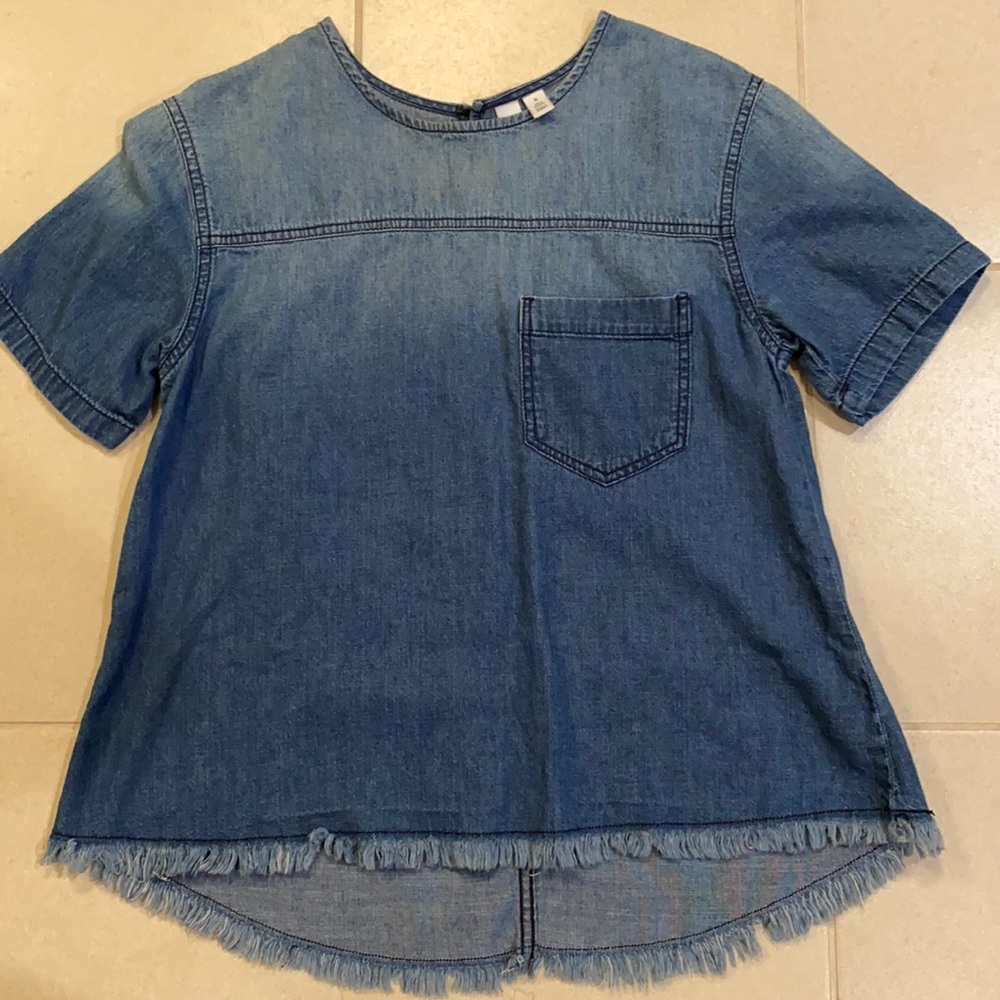Denim top